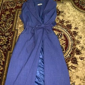 Indigo/Denim Wrap tie Dress{CalvinKlein} sz6